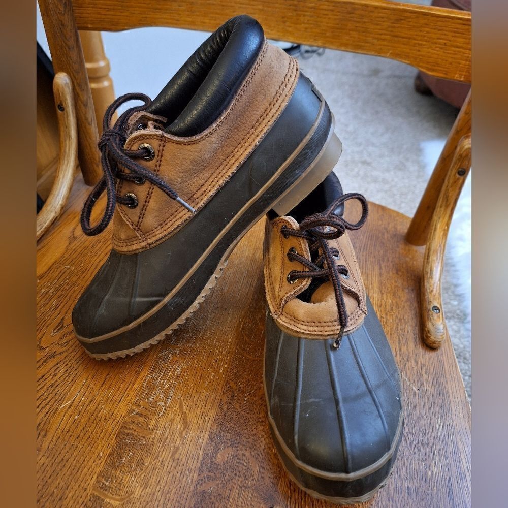 Redhead low-top Thinsulate leather rubber steel shank lace-up duck boots